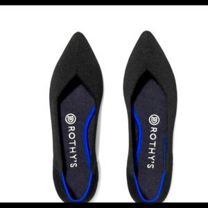 COPY - ROTHY'S THE POINT BLACK SOLID SHOE